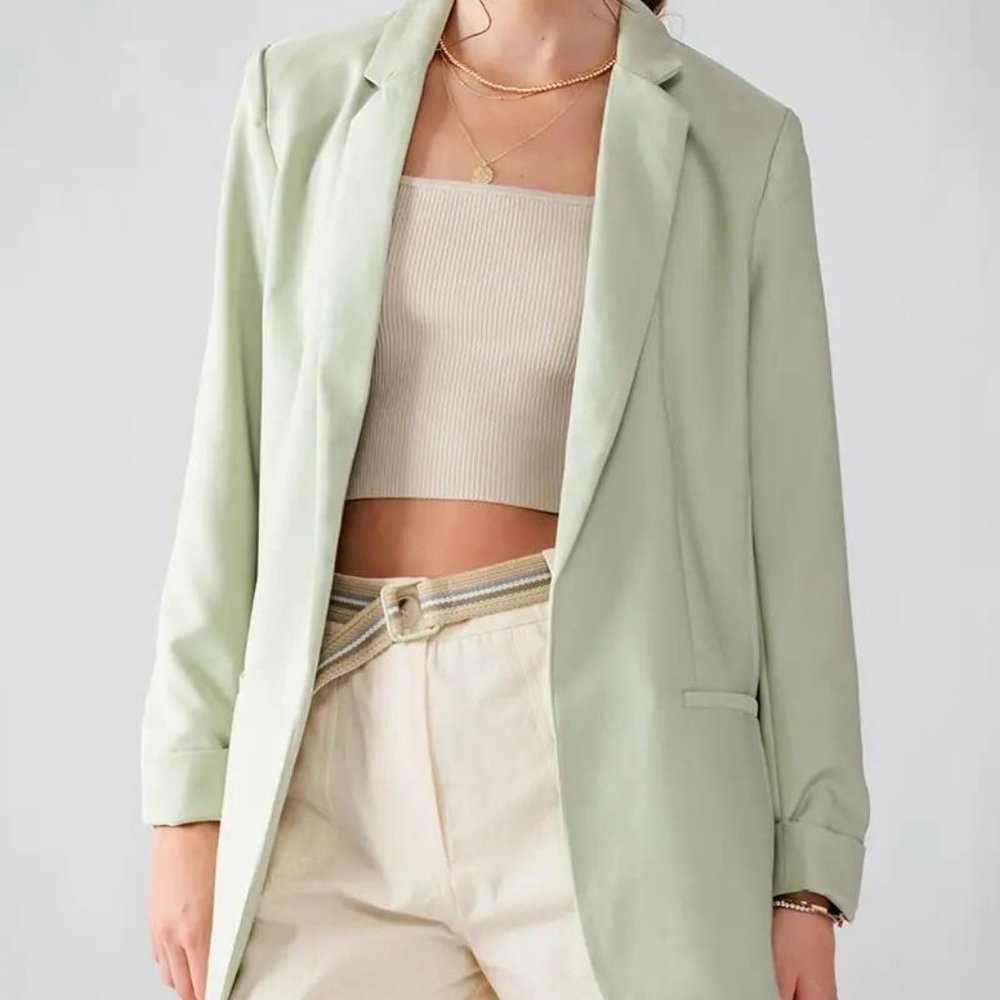 Basic Blazer (Green Celery)